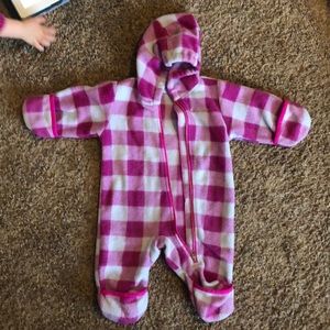 Fleece baby Columbia full body suit